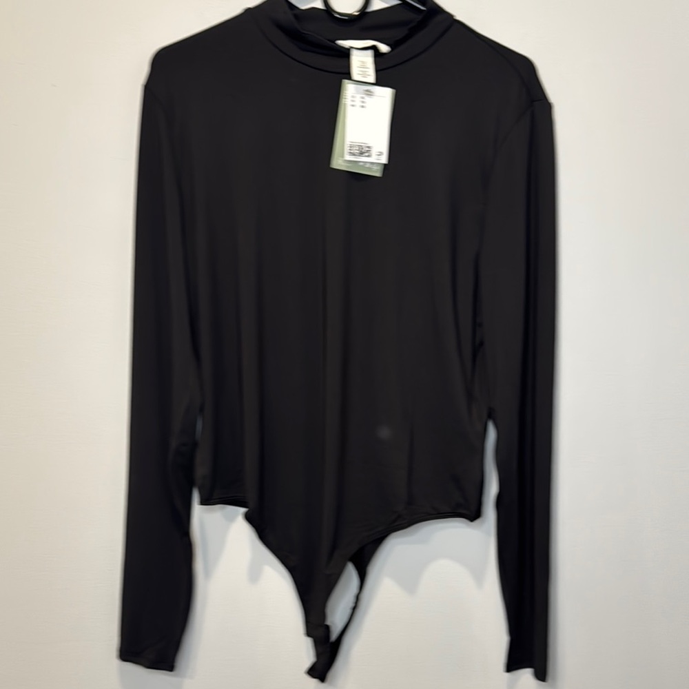 Black Long Sleeve Women's  bodysuit